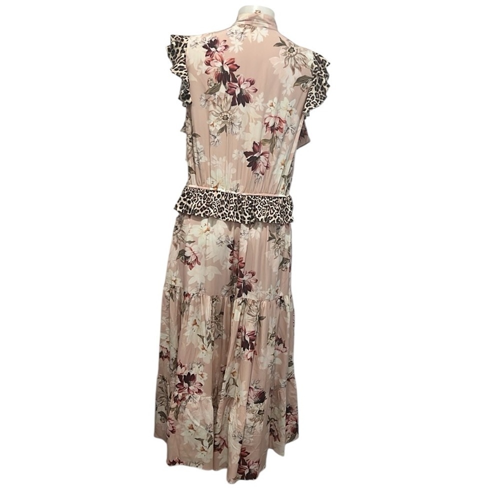 Kachel Anthropologie sedona sunrise silk floral animal print midi/maxi dress 14 - Picture 3 of 12